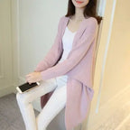 2021 Long Cardigan Women Sweater Autumn Winter Bat Sleeve Knitted Sweater nowadaysfashion