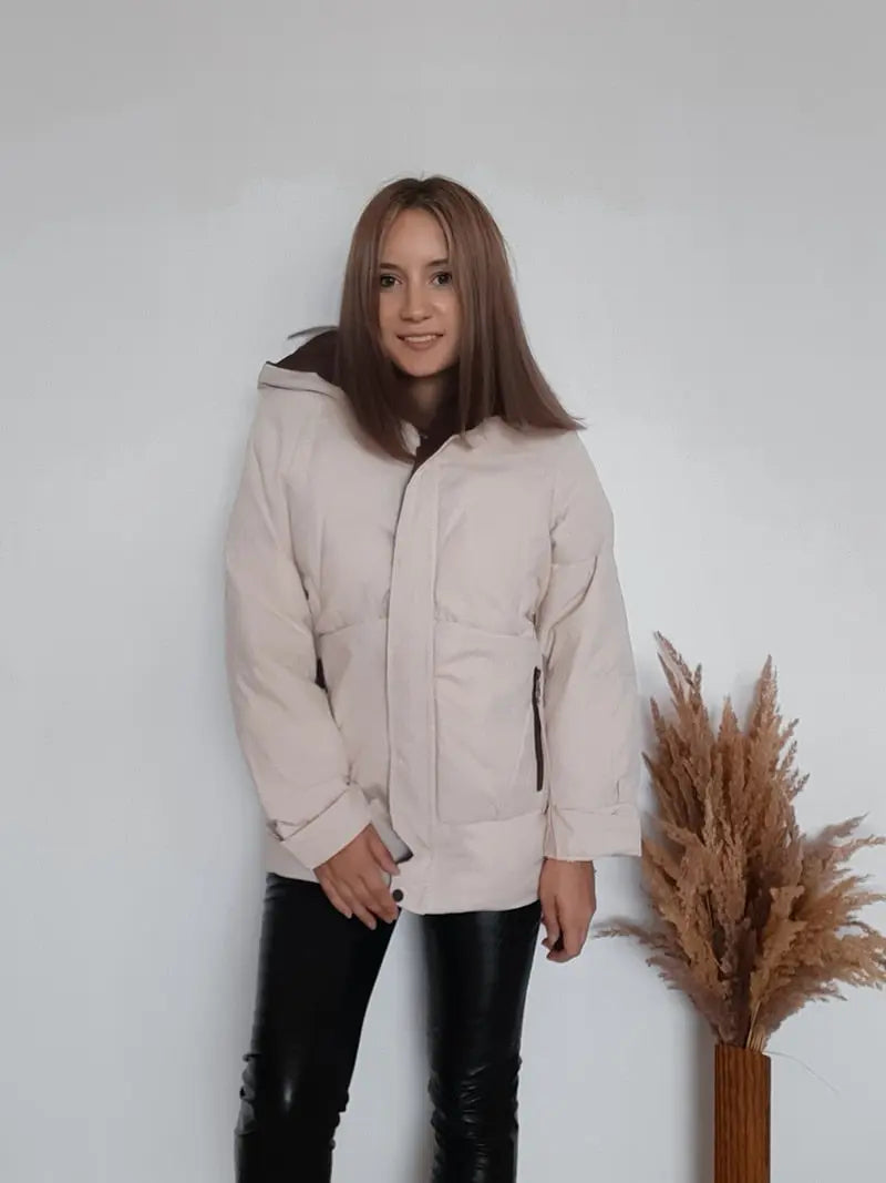 2021 Thick Hooded Down Coat Women Winter Jacket Cotton Long Warm Padded Parka nowadaysfashion