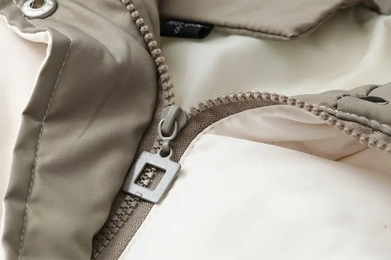 2021 Thick Hooded Down Coat Women Winter Jacket Cotton Long Warm Padded Parka nowadaysfashion