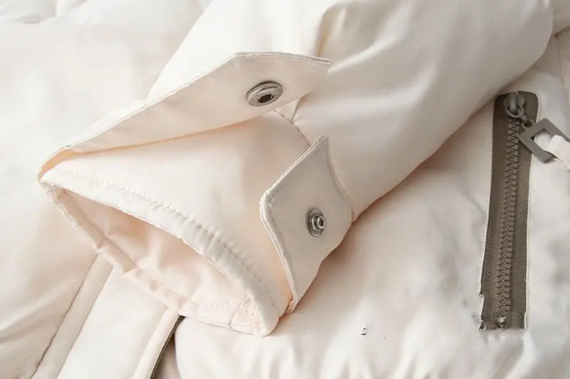 2021 Thick Hooded Down Coat Women Winter Jacket Cotton Long Warm Padded Parka nowadaysfashion