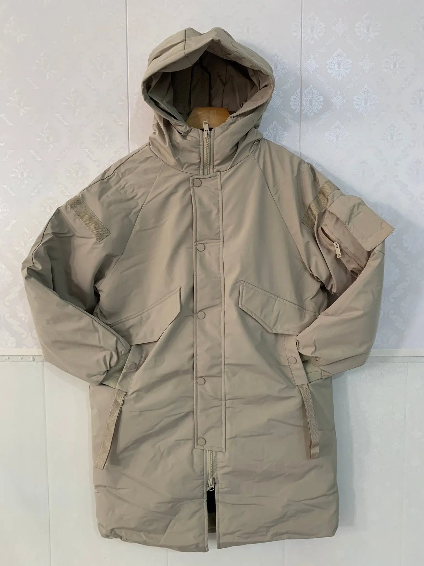 2021 Winter Thick Jacket Solid Ladies Long Coats with Zippers Hooded Single Breasted Parkas - Blade & Thread