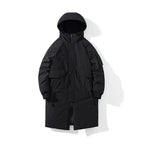 2021 Winter Thick Jacket Solid Ladies Long Coats with  Zippers Hooded Single Breasted Parkas nowadaysfashion