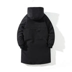 2021 Winter Thick Jacket Solid Ladies Long Coats with  Zippers Hooded Single Breasted Parkas nowadaysfashion