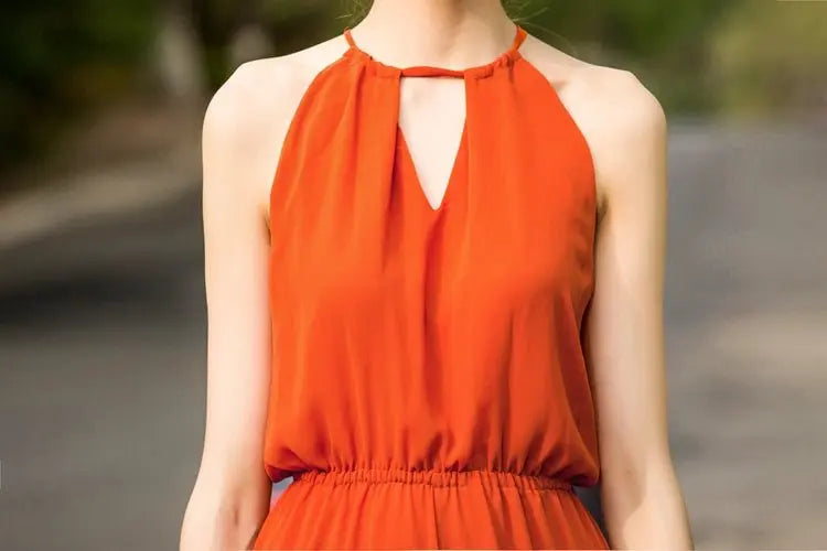2022 Beach Style Jumpsuit for Women Summer Chiffon Bohemian Full Length Party Rompers - Blade & Thread