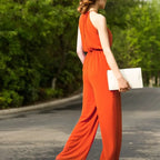 2022 Beach Style Jumpsuit for Women Summer Chiffon Bohemian Full Length Party Rompers nowadaysfashion