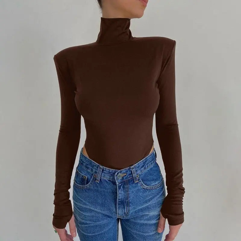 2022 Jumpsuits Women Rompers Sexy Club Hollow Out Backless Bodysuits Casual Long Sleeve Solid Slim - Blade & Thread