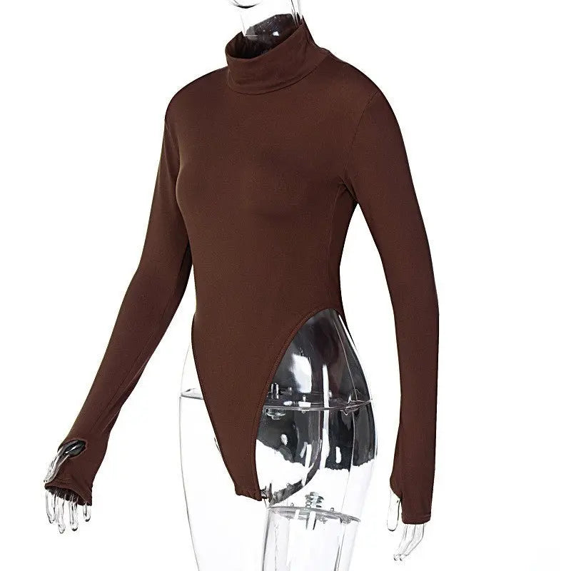 2022 Jumpsuits Women Rompers Sexy Club Hollow Out Backless Bodysuits Casual Long Sleeve Solid Slim - Blade & Thread