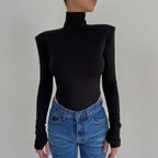 2022 Jumpsuits Women Rompers Sexy Club Hollow Out Backless Bodysuits Casual Long Sleeve Solid Slim nowadaysfashion