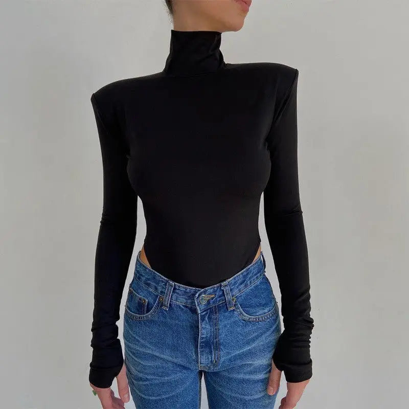 2022 Jumpsuits Women Rompers Sexy Club Hollow Out Backless Bodysuits Casual Long Sleeve Solid Slim - Blade & Thread