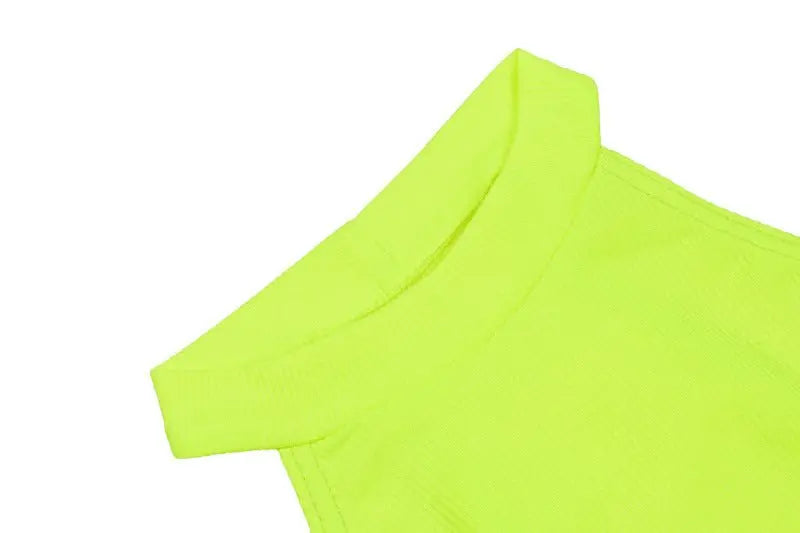 2022 Neon Green Red Orange Sexy Bodysuit Summer Clothes for Women Casual Streetwear Jumpsuits - Blade & Thread