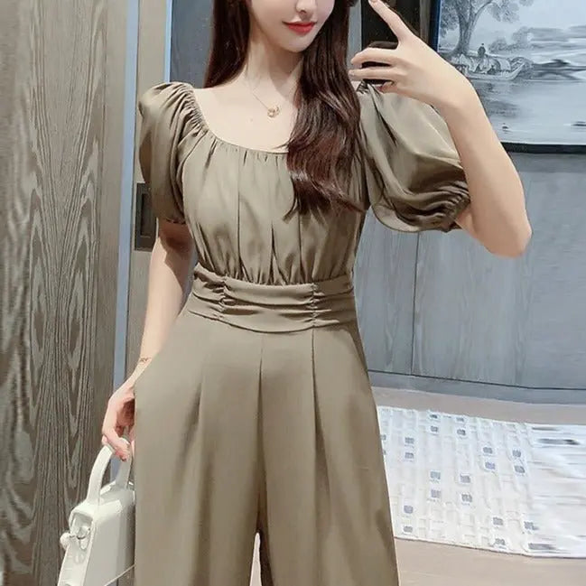 2022 Women's Jumpsuit Rompers Long Wide Leg Sexy Pants for Women Summer nowadaysfashion