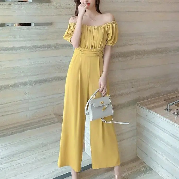 2022 Women's Jumpsuit Rompers Long Wide Leg Sexy Pants for Women Summer nowadaysfashion
