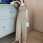 2022 Women's Jumpsuit Rompers Long Wide Leg Sexy Pants for Women Summer nowadaysfashion