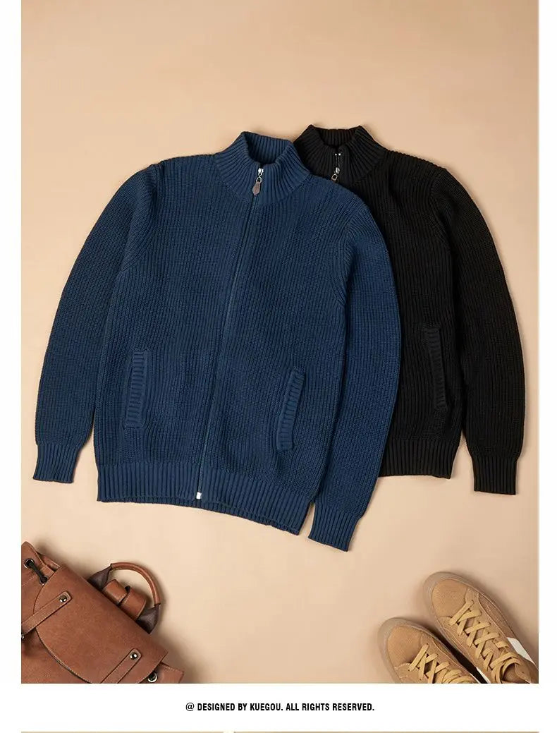 2024 half-high collar zipper sweater nowadaysfashion
