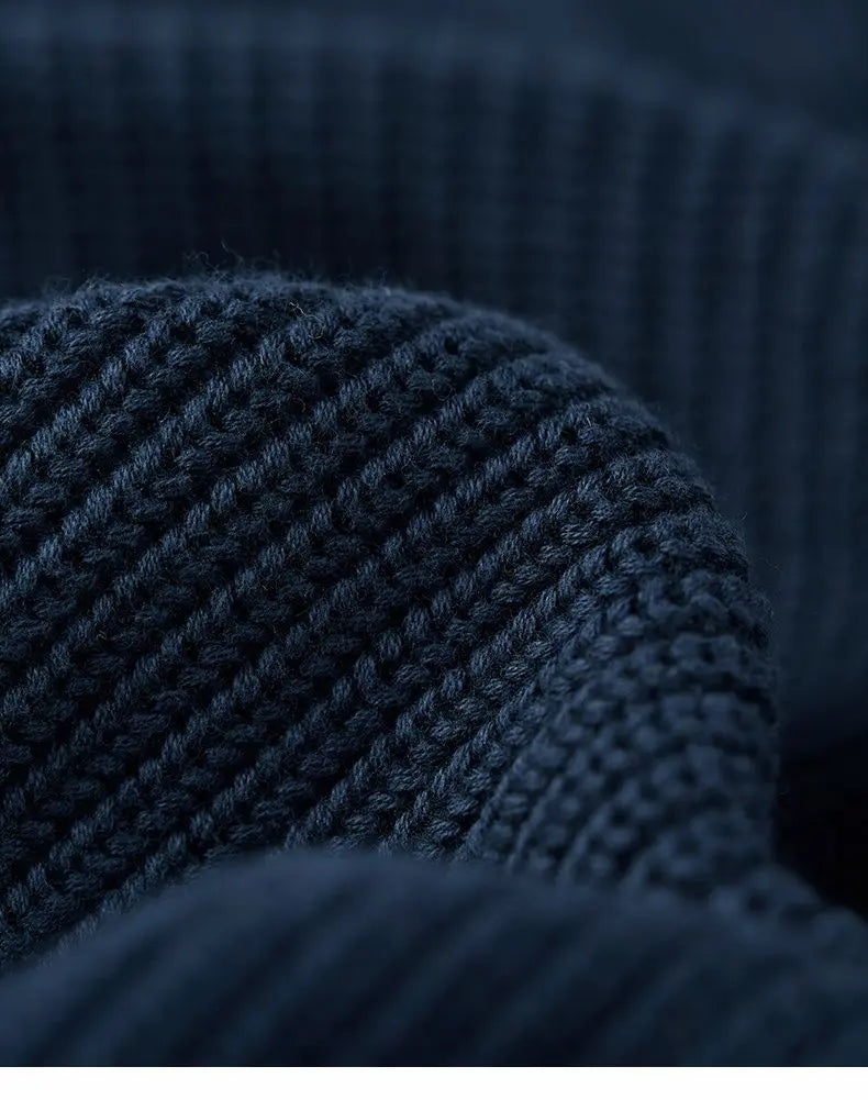 2024 half-high collar zipper sweater - Blade & Thread