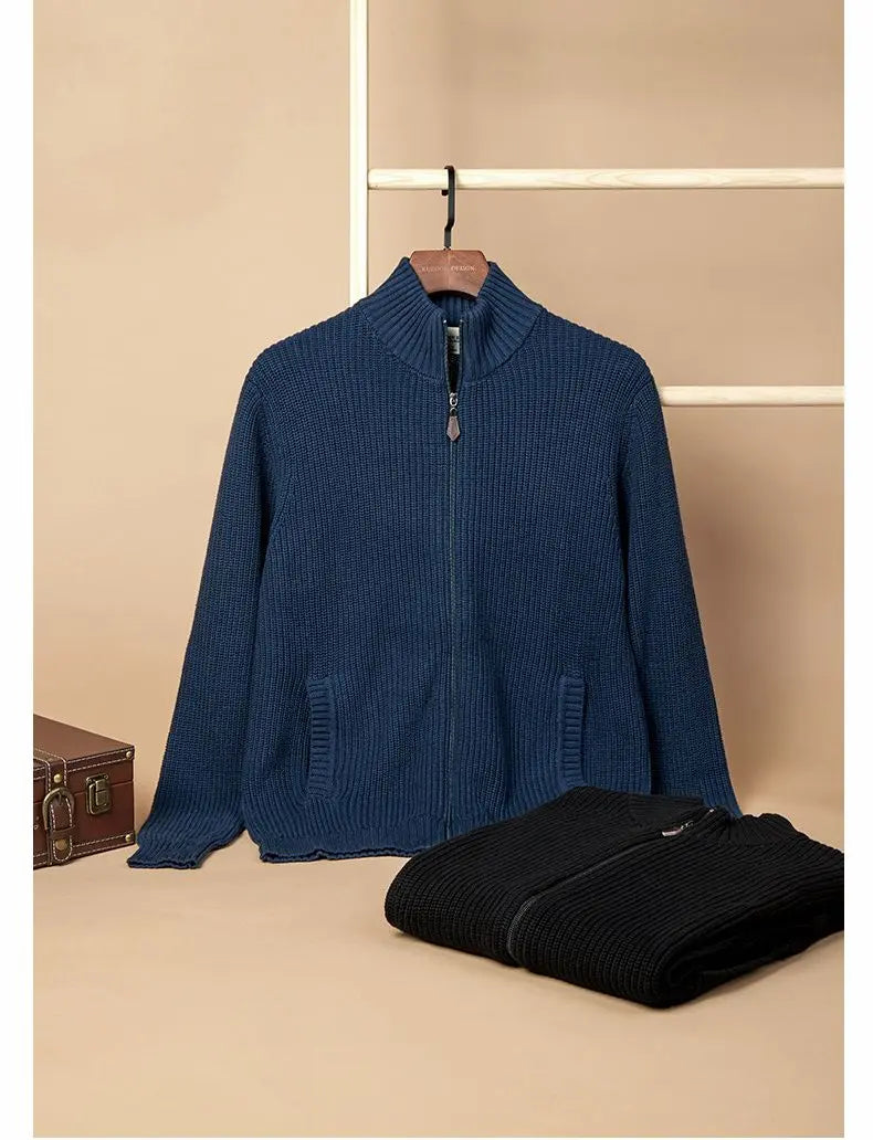 2024 half-high collar zipper sweater nowadaysfashion