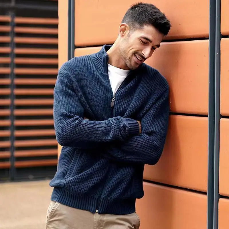 2024 half-high collar zipper sweater nowadaysfashion