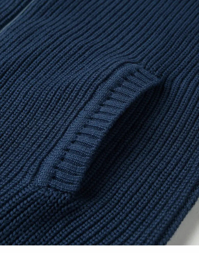 2024 half-high collar zipper sweater - Blade & Thread