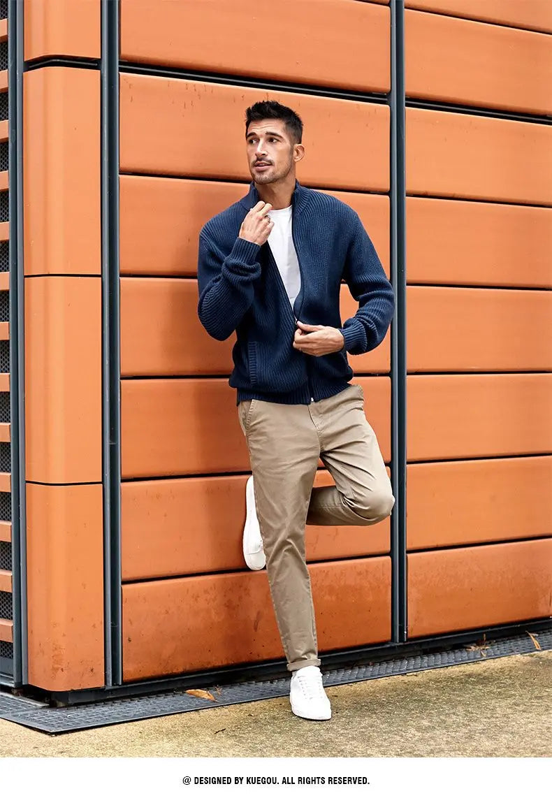 2024 half-high collar zipper sweater - Blade & Thread