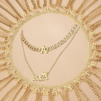 2024 number and letter two necklace set nowadaysfashion