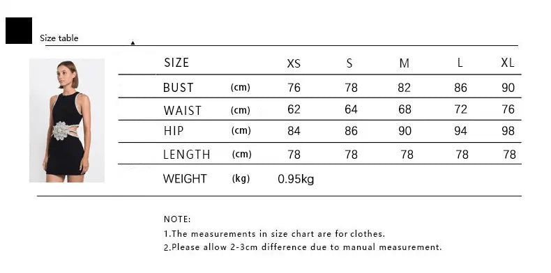2024 spring and summer waistless exquisite rhinestone flower dress - Blade & Thread