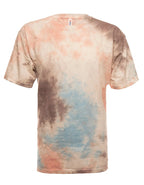 SpectraUSA Splash Snow Tie Dye T-shirt featuring a colorful, swirling tie dye design on a casual tee front view.