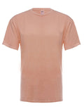 SpectraUSA neon pink garment dye t-shirt featuring a vibrant front view, showcasing bold color and soft fabric texture.