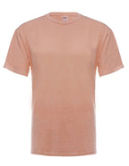 SpectraUSA neon pink garment dye t-shirt featuring a vibrant front view, showcasing bold color and soft fabric texture.