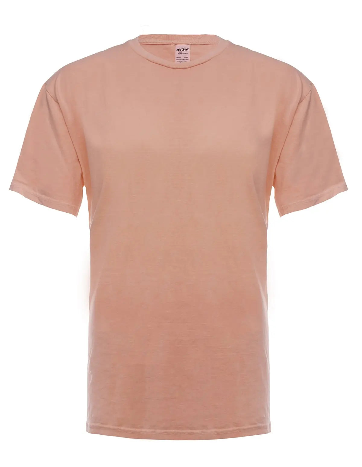 SpectraUSA neon pink garment dye t-shirt featuring a vibrant front view, showcasing bold color and soft fabric texture.
