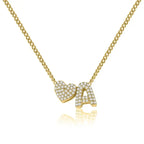 26 letter zircon pendant Personalized Name Necklace nowadaysfashion
