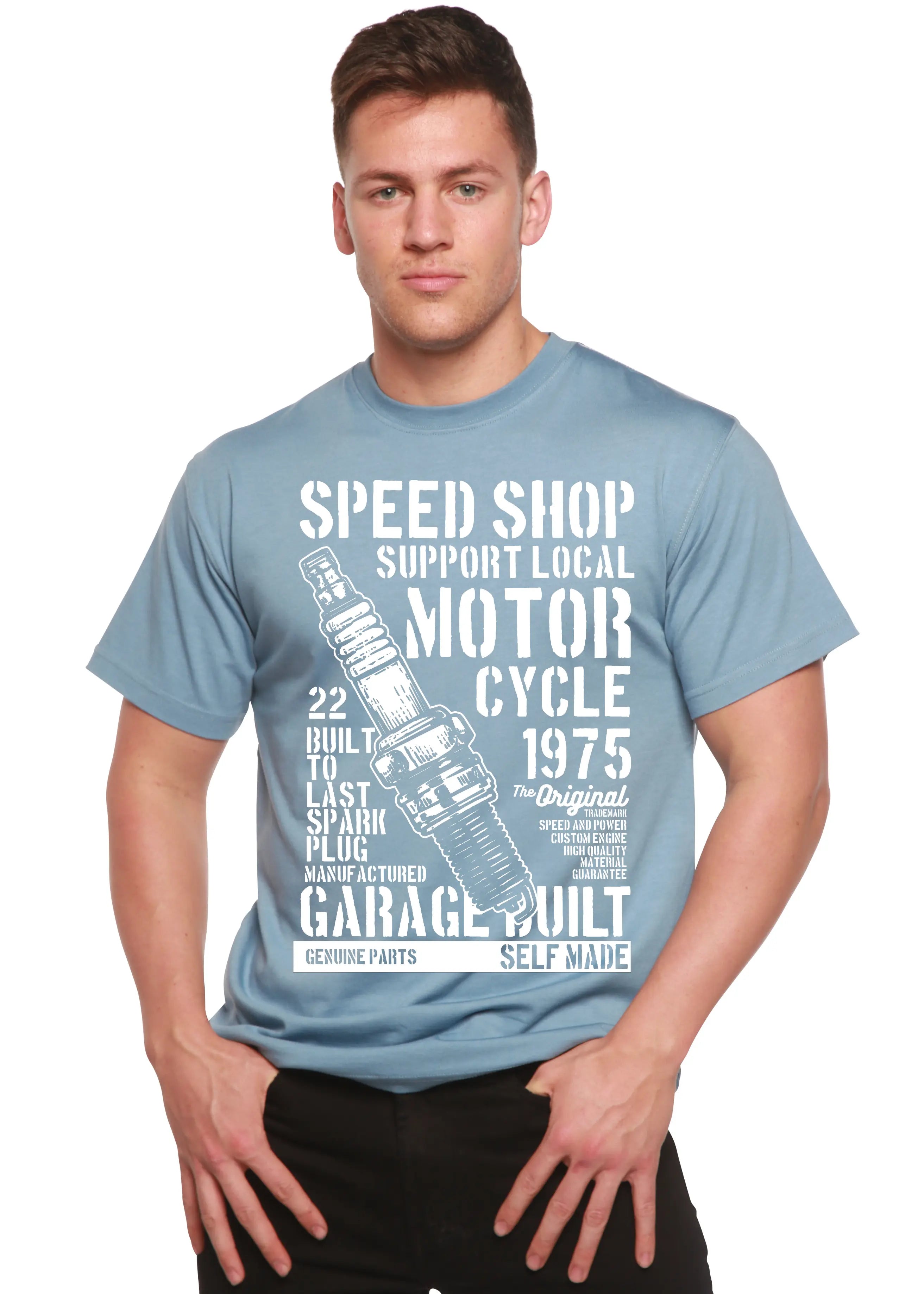 Spark Plug Spun Bamboo® Men's Bamboo Viscose/Organic Cotton Short Sleeve Graphic T-Shirt Spun Bamboo