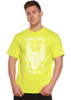 Wings And Wheel Spun Bamboo® Men's Bamboo Viscose/Organic Cotton Short Sleeve Graphic T-Shirt Spun Bamboo