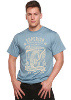 Superior Motorcycle Spun Bamboo® Men's Bamboo Viscose/Organic Cotton Short Sleeve Graphic T-Shirt Spun Bamboo