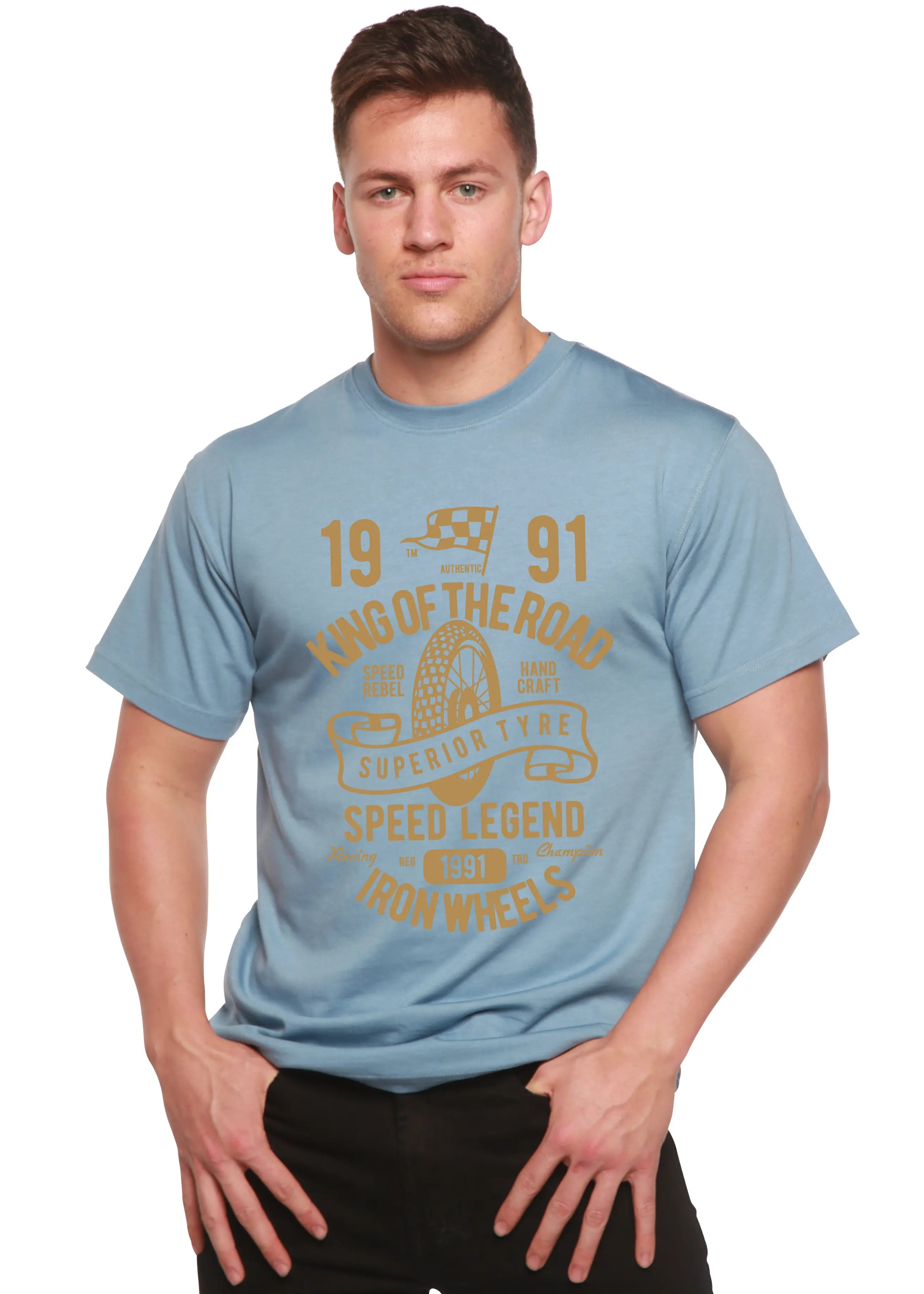 Superior Type Spun Bamboo® Men's Bamboo Viscose/Organic Cotton Short Sleeve Graphic T-Shirt Spun Bamboo