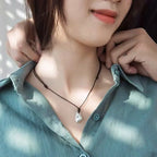 2Pcs Lovers Matching Friendship Faceted Sun Moon Pendant Couple Magnetic Necklace Jewelry nowadaysfashion