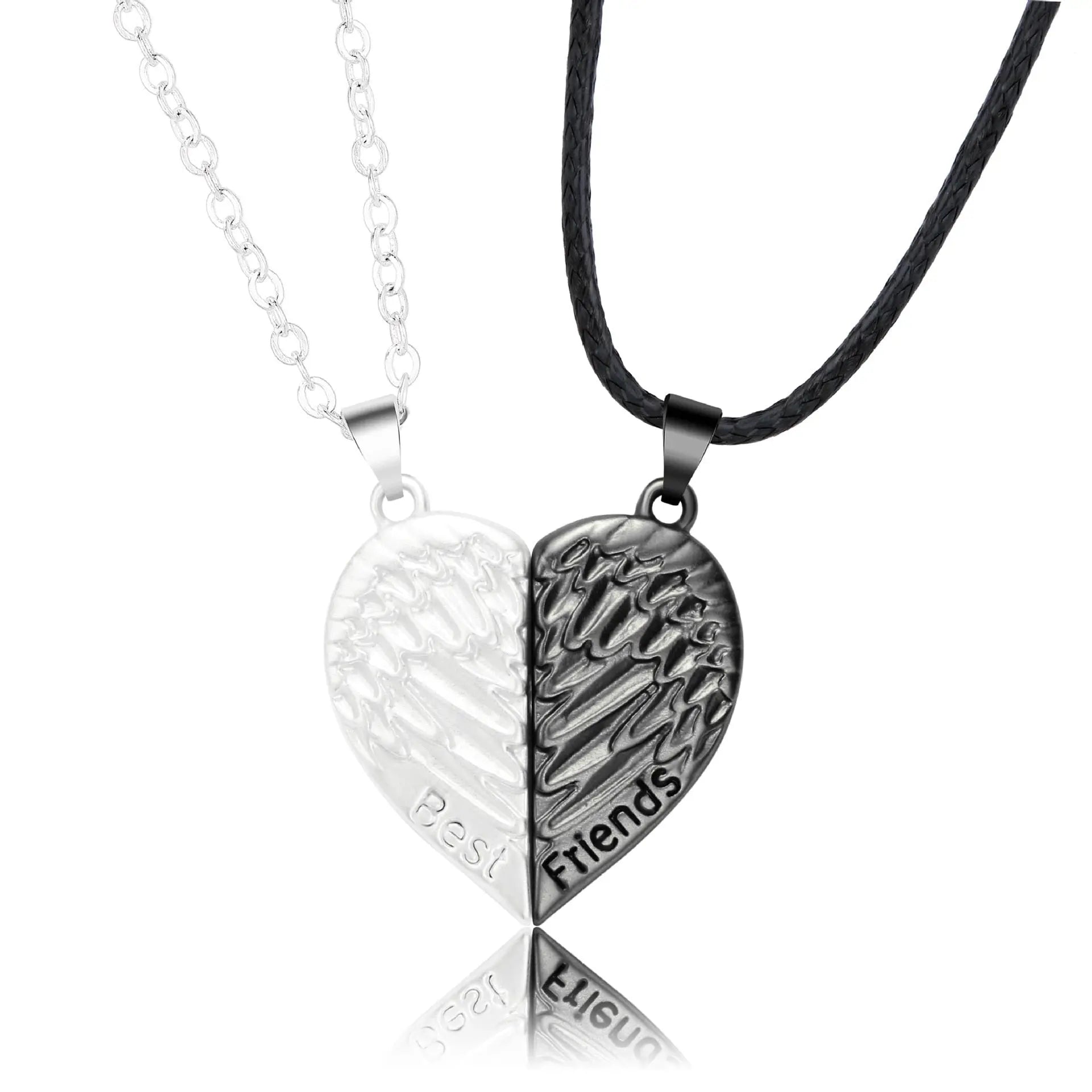 2Pcs Magnetic Heart Couple Necklace For Women Valentine's Day Chain nowadaysfashion