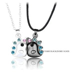 2Pcs/Set Magnetic Couple Necklace Unicorn Shaped Magnet Couple Necklace Jewelry nowadaysfashion