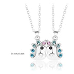 2Pcs/Set Magnetic Couple Necklace Unicorn Shaped Magnet Couple Necklace Jewelry nowadaysfashion