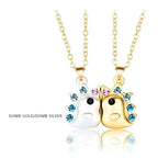 2Pcs/Set Magnetic Couple Necklace Unicorn Shaped Magnet Couple Necklace Jewelry nowadaysfashion