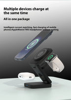 3 IN 1 FOLDABLE WIRELESS CHARGER - Blade & Thread