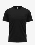 Men's Pocket Bi-Blend 30SPKT by SpectraUSA in black, featuring a comfortable front view of the men's pocket bi-blend shirt.
