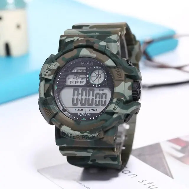 30M Waterproof Sports Men Watch Couple Fashion Popular Men's Multi-Functional LED Electronic Watchs nowadaysfashion
