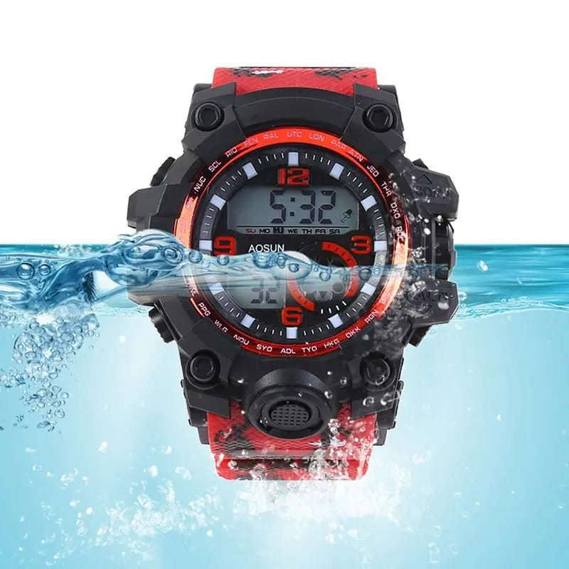30M Waterproof Sports Men Watch Couple Fashion Popular Men's Multi-Functional LED Electronic Watchs nowadaysfashion