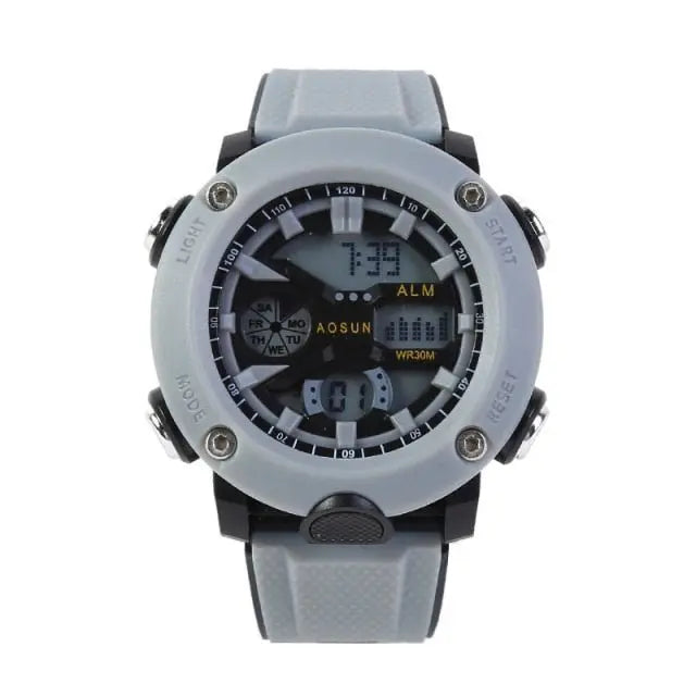 30M Waterproof Sports Men Watch Couple Fashion Popular Men's Multi-Functional LED Electronic Watchs - Blade & Thread