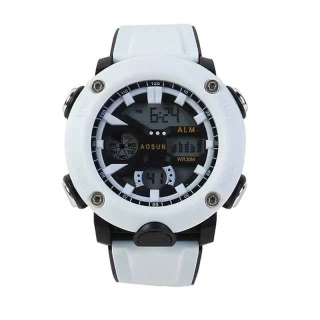 30M Waterproof Sports Men Watch Couple Fashion Popular Men's Multi-Functional LED Electronic Watchs - Blade & Thread