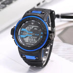 30M Waterproof Sports Men Watch Couple Fashion Popular Men's Multi-Functional LED Electronic Watchs nowadaysfashion