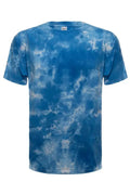 SpectraUSA Cloud Wash Sky Tie Dye T-shirt with a colorful cloud pattern on the front, casual and vibrant tee.