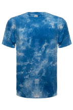 SpectraUSA Cloud Wash Sky Tie Dye T-shirt with a colorful cloud pattern on the front, casual and vibrant tee.