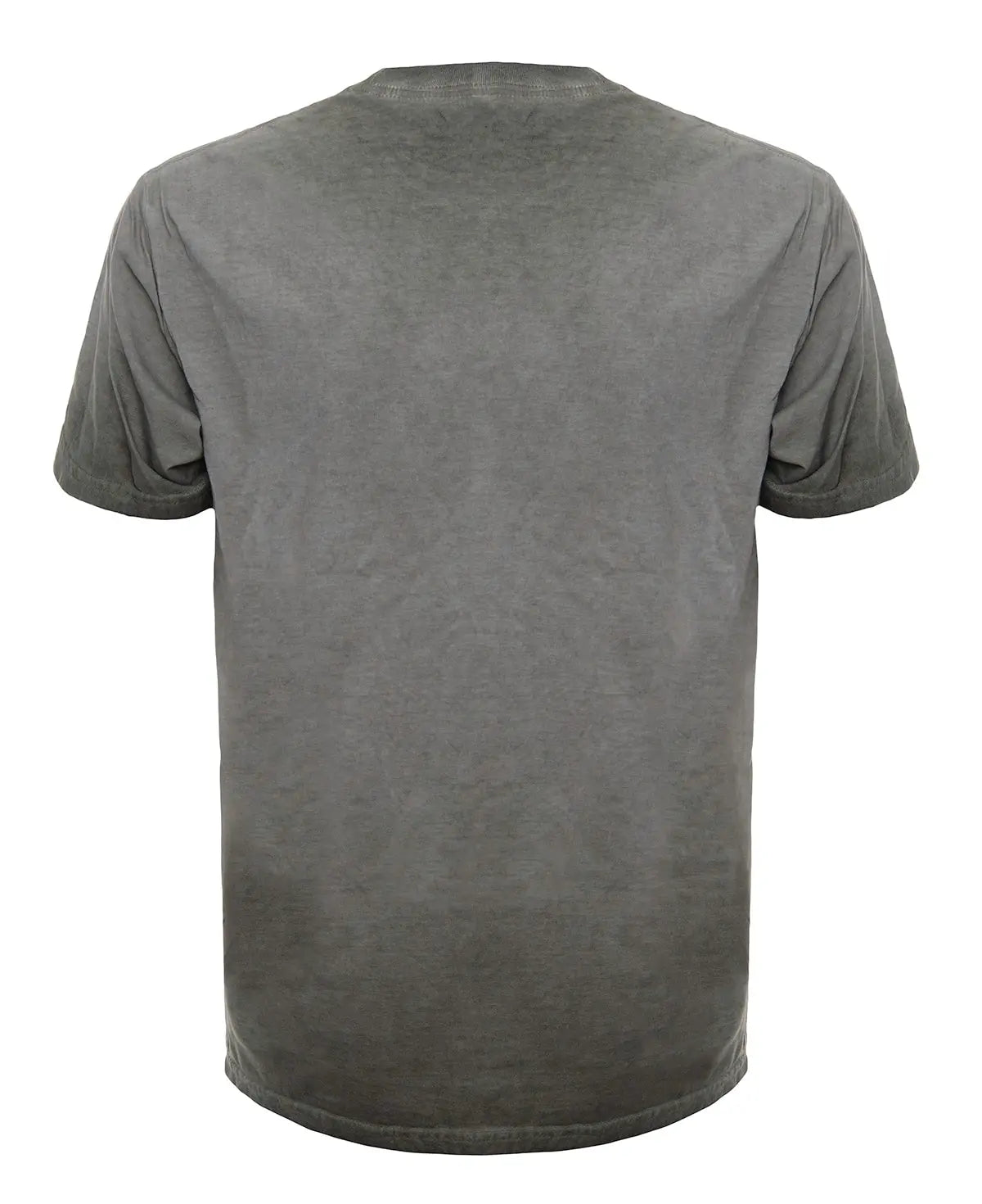 Back view of SpectraUSA Oil Wash Thyme T-shirt featuring a detailed thyme plant graphic on the back.