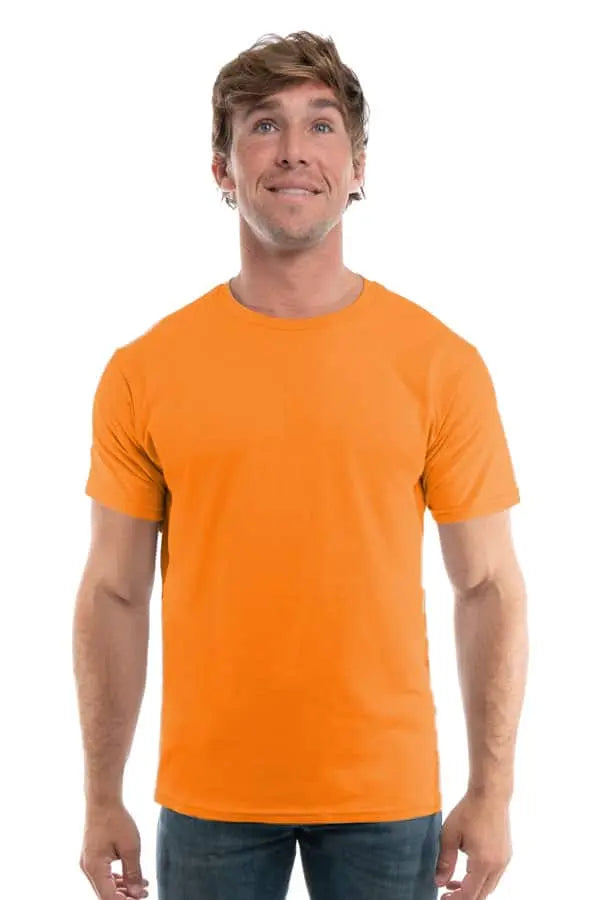 Men's Cotton Perfection Crew by SpectraUSA in dark colors, front view showing the crew neck and soft cotton fabric.